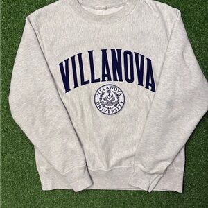 Vintage Villanova University Gray Champion Crewneck Sweatshirt